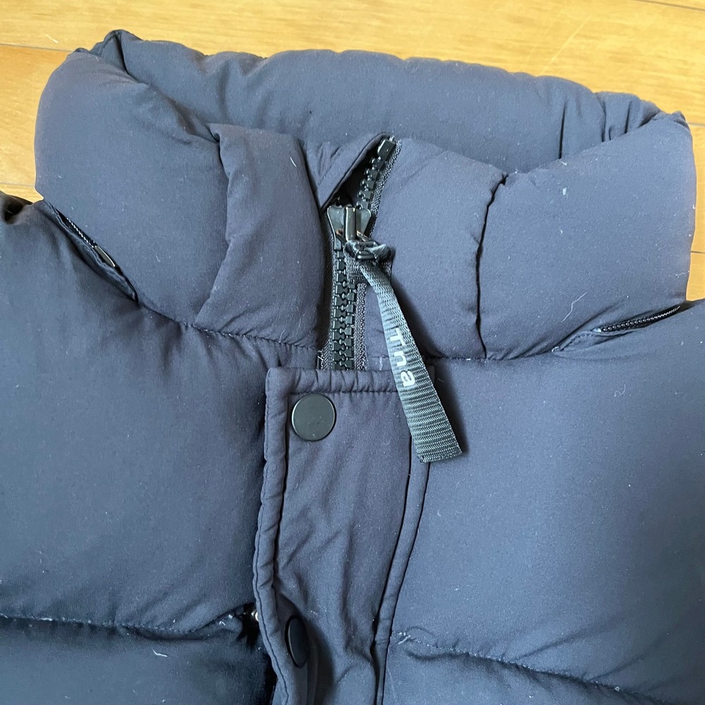 Tna Aritzia The Super Puff Jacket Navy Blue Matte Puffer Winter Coat Mens Small - Picture 3 of 10